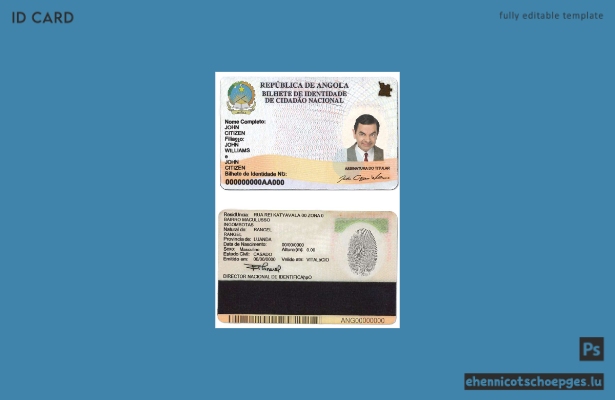 Angola ID Beispielvorschau